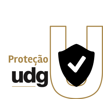 UDG Proteção dourado e preto